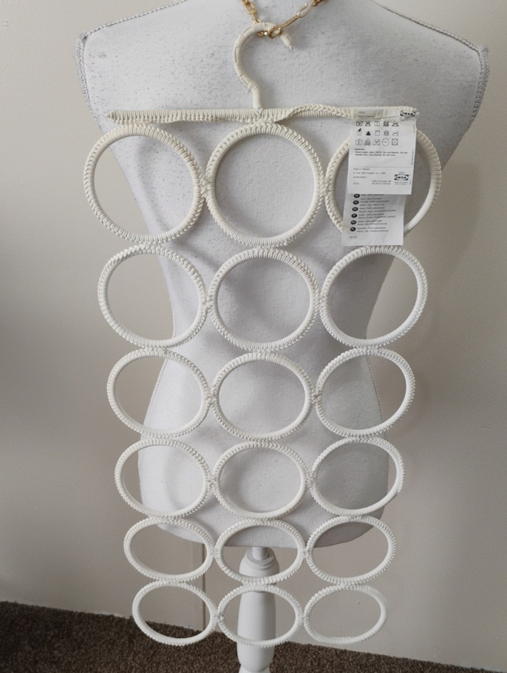 NWOT Ikea Tie Belt And Scarf Holder